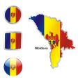 Moldavia flag vector image