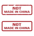 Not Made In China Grunge Rubber Stamp Set For Any vector image