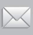 Icon envelope with realistic shadows vector image