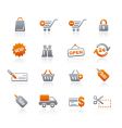 Shopping icons vector image