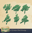 Tree silhouettes vector image
