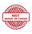 Not Made In China Grunge Rubber Stamp For Any vector image
