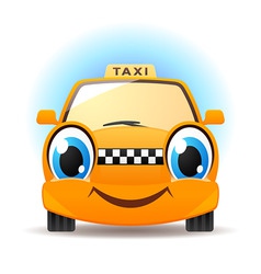 Funny taxi vector image