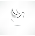 Pigeon icon vector image