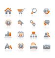 Web site and internet icons vector image