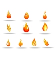 Fire logo vector image