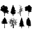 Tree silhouettes vector image