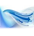 Arrow background vector image