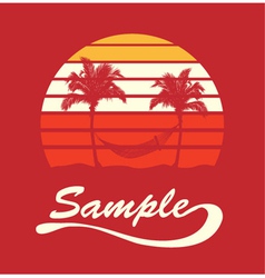 Summer t-shirt design vector image
