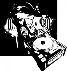 Dj Dj vector image