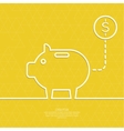 Icon Pig piggy bank vector image