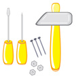 Repair tools on white background Repair tools on white background vector image