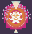 Magic lotus yantra vector image