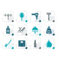 Stylized personal care and cosmetics icons Stylized personal care and cosmetics icons vector image