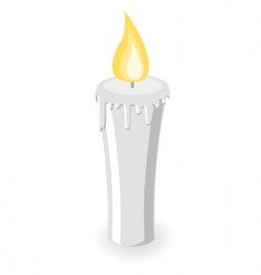 Burning candle vector image