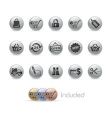 Shopping icons vector image