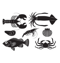 Seafood vector image