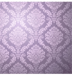 Seamless damask pattern vector image