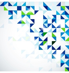 Blue green modern geometric design template vector image