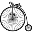 Penny Farthing Antique Vintage Bicycle vector image