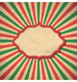 Retro frame vector image
