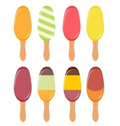 Colorful popsicles vector image