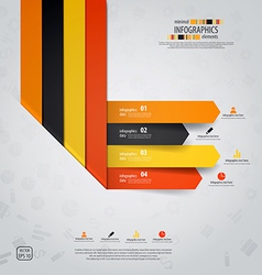 Line infographics 3 vector image