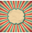 Retro frame vector image