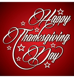 Creative design for Happy Thanksgiving Day vector image