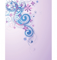 Floral and decorative design vector image