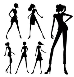 Fashion woman vector image