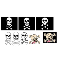 Jolly rogers vector image
