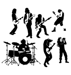 Rock musicians vector image