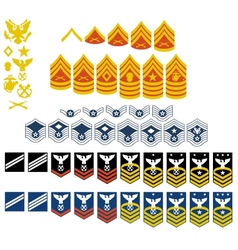 Patches of the US Army vector image