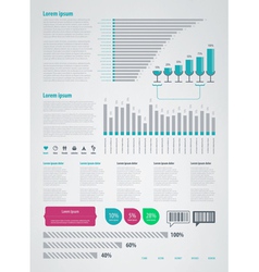 Infographics element icons and symbols vector image