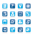 Business and finance icons vector image