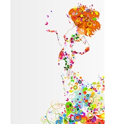 Girl vector image