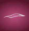 Speedy auto logo over pink vector image