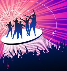 Party peoples vector image