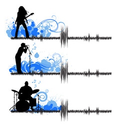 Musical group vector image