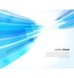 Abstract blue lines light business background vector image