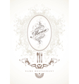 Baroque menu vector image