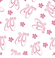 Ballet shoes pattern Ballet shoes pattern vector image