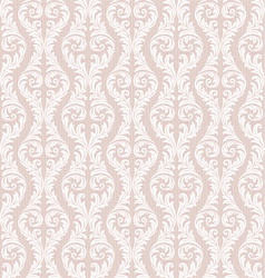 Seamless damask pattern vector image