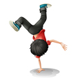 Cartoon Break Dancer vector image
