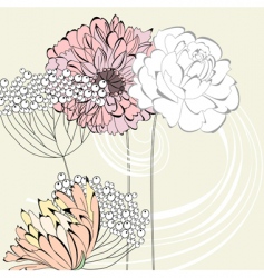 Romantic background vector image