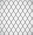 Wire fence on white background vector image