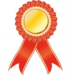 Award seal rosette vector image