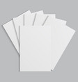 A stack of white sheets of paper vector image
