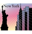 New york skyscrapers background vector image